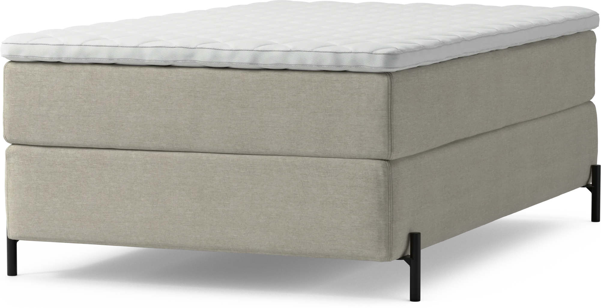 Delux Dream Kontinentalsäng, enkelsäng 120 cm med bäddmadrass och sängben B0VAz