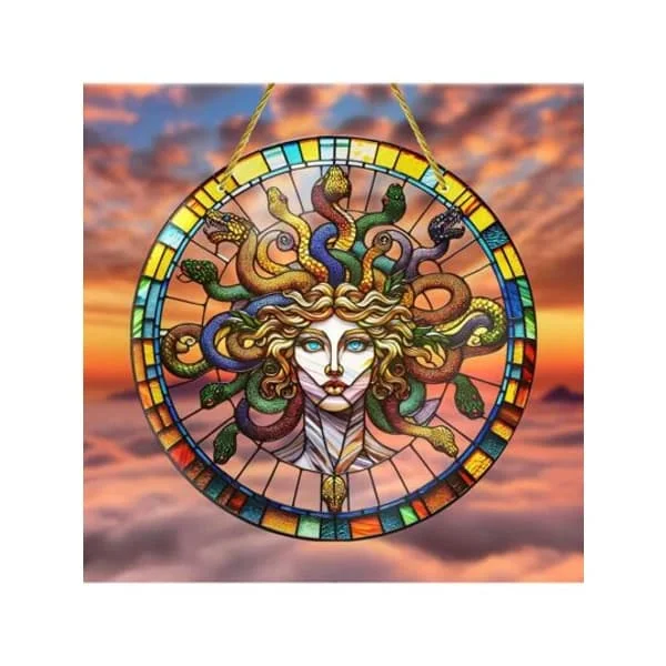 1:a Akryl Medusa Solfångare Målat Glas Design – Mytisk Orm Konstnärlig Charm Regnbågseffekter – Fönster Vägg Veranda Dekor Fantasyentusiaster Multicolor one-size YG128-02877-1 1:a Akryl Medusa Solfångare Målat Glas Design – Mytisk Orm Konstnärlig Charm Regnbågseffekter – Fönster Vägg Veranda Dekor Fantasyentusiaster Multicolor one-size YG128-02877-1