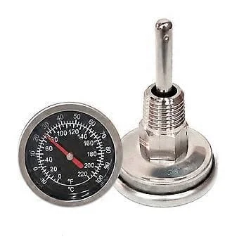 1/4 NPT Gängad Fog Termometer -10-100℃/0-220ºF Temperaturmätare 1.4″ Rostfri Termometer för Panna Tekanna Vattenkokare FD-L08-10545 1/4 NPT Gängad Fog Termometer -10-100℃/0-220ºF Temperaturmätare 1.4″ Rostfri Termometer för Panna Tekanna Vattenkokare FD-L08-10545