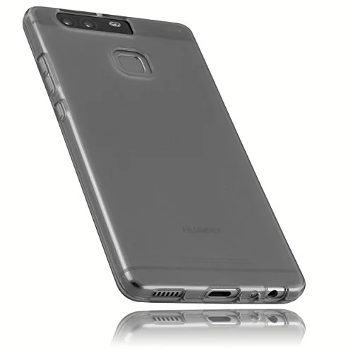 mumbi fodral kompatibelt med Huawei P9 mobiltelefonfodral transparent svart 4251077244767