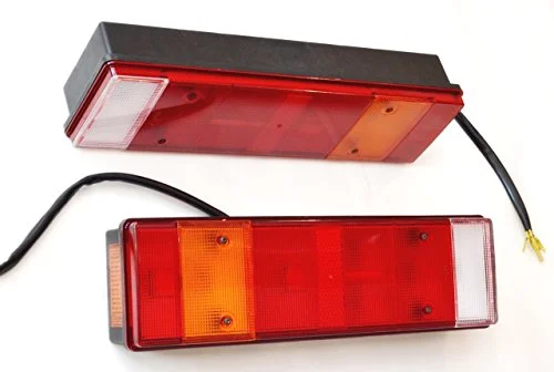 2 x bakljus 12 V 24 chassi husbil släpvagn husvagn tippare skåpbil 470 mm glödlampor som driver 6933512893546