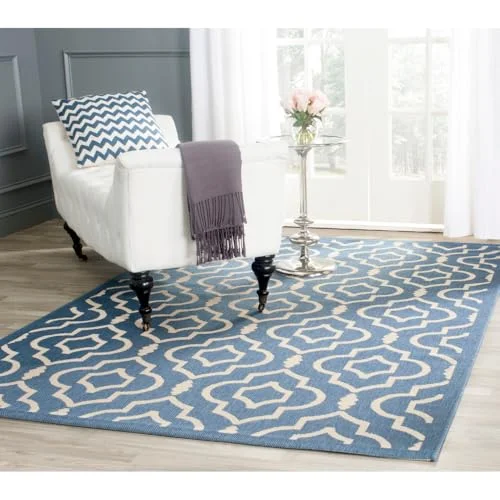 Safavieh Monaco Multifunktionell inomhus/utomhatta - Vävd Polypropylenmatta - CY6914-266-4-P - 160 x 230 cm - Blå/Beige 683726894964