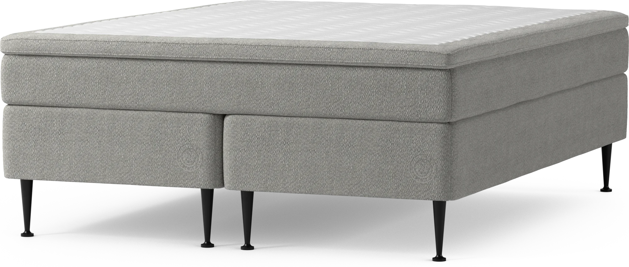 Asperö Comfort Kontinentalsäng, dubbelsäng med bäddmadrass Comfort och sängben EEfNg