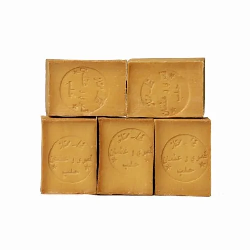 5 pack Aleppo tvål med 10 % lagerolja och 90 olivolja ansikte kroppshår 900 950 gram ca per förpackning handgjord i Turkiet 8055267901456
