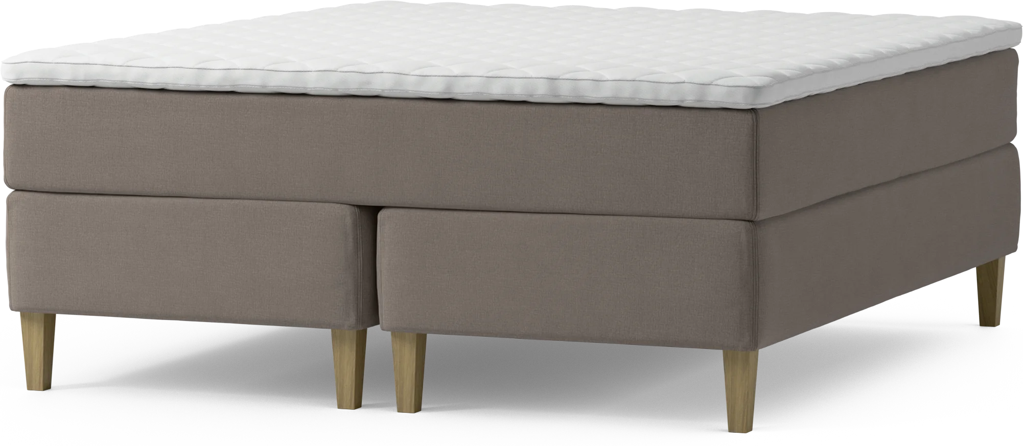 Delux Exclusive Kontinentalsäng, dubbelsäng med bäddmadrass och sängben DX48d