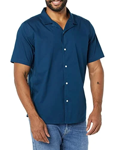 Amazon Essentials mäns Slim Fit semesterskjorta, marinblå, XX Large 196433224004