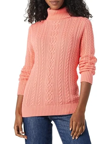 Amazon Essentials dam fiskare kabel polotröja (finns i plusstorlek), korallrosa, X Small 195111559308