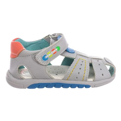 Pablosky 009851, sandal med klack baby pojkar, grå, 20 EU 8425571884637
