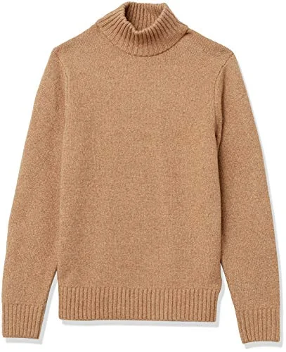 Amazon Essentials långärmad mjuk beröring polotröja för män, kamel, Small 195111094755