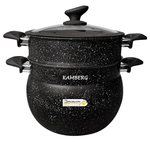 Kamberg Couscouter/ångkokare/gryta 3 i 1 Ø 24 cm 8 liter aluminium glaskonverkel alla brännare inklusive induktion 0008229 3700686982290