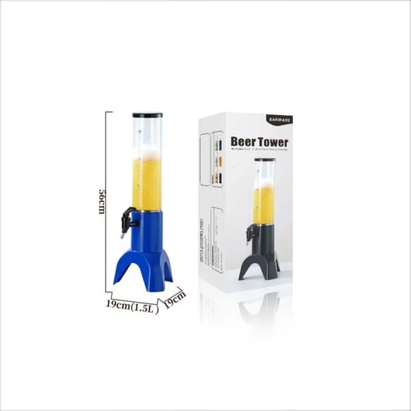 1.5L Öltorn Dispenser med Rostfritt Stål Filter – Flerfärgade Alternativ, Perfekt för Öl, Juice och Cocktails Blue Blue 412554 1.5L Öltorn Dispenser med Rostfritt Stål Filter – Flerfärgade Alternativ, Perfekt för Öl, Juice och Cocktails Blue Blue 412554