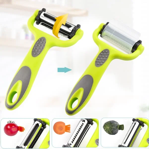 1-pack 3-i-1 grönsaks- och fruktskalare, morots- och potatisskalare, hållbar K GLI0010390 1-pack 3-i-1 grönsaks- och fruktskalare, morots- och potatisskalare, hållbar K GLI0010390