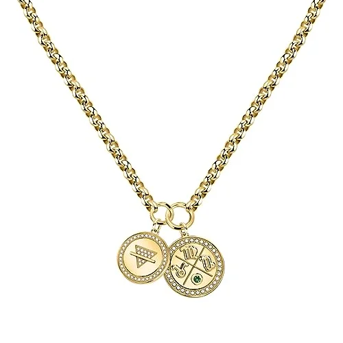 MORELLATO Cosmo Damhalsband Kapselkollektion i stål, kristaller SAUM09, Legerat Guld 8033288981886