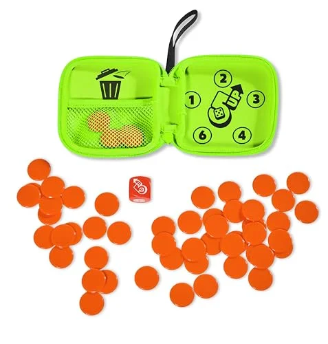 TOMY Game 5 Up Super beroendeframkallande tärningsspel resespel för 24 spelare roliga familjespel barn och vuxna brädspel åldrarna 6+ år, födelsedagspresenter julklappar 5011666736559