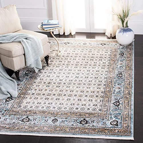 Safavieh Samtida inomhus Rektangulär matta, Flätad, Shivan Collection, SHV722, i Grå/Blå, 122 x 183 cm 889048866850