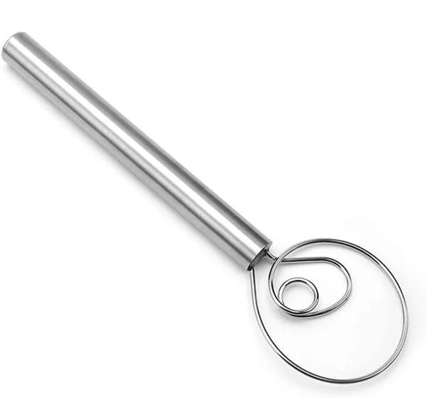 1-pack degvisp i rostfritt stål, manuell mixer med trähandtag, köksredskap för bröd, kex, etc.-10822 tangL-12014 1-pack degvisp i rostfritt stål, manuell mixer med trähandtag, köksredskap för bröd, kex, etc.-10822 tangL-12014