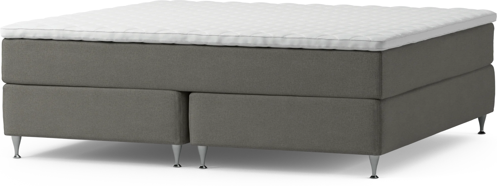 Delux Exclusive Kontinentalsäng, dubbelsäng med bäddmadrass och sängben qH65W