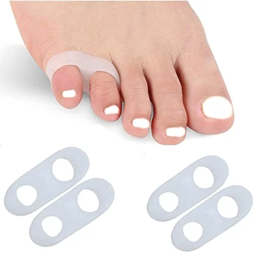 4 stycken små tår separator & skydd tåavskiljare för Hallux Valgus terapi, förebyggande av smärta och avkoppling fötter, två tå, bollskydd, kvinnor män 659252984493