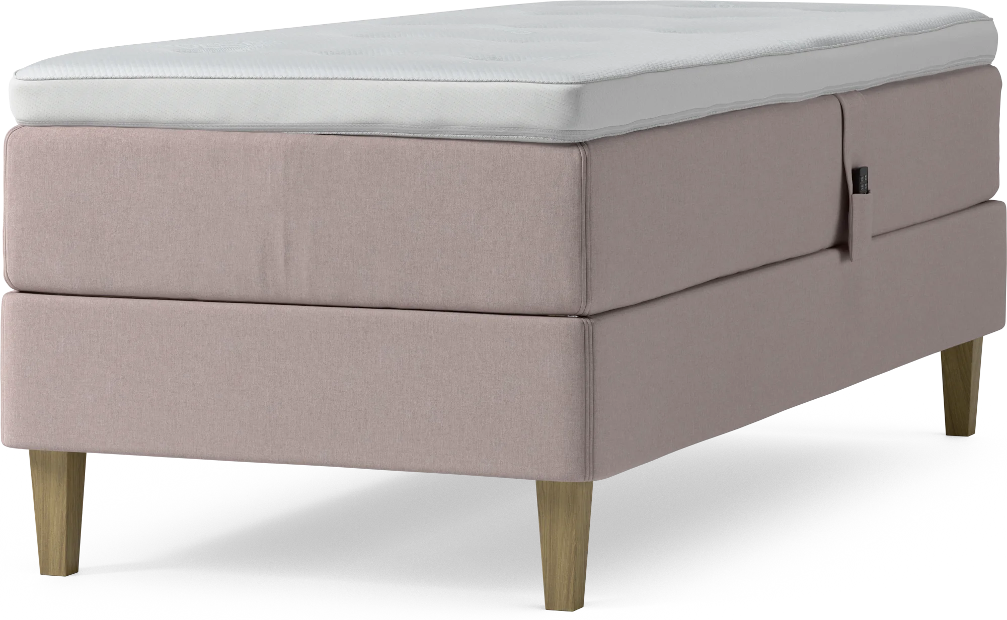 Delux Dream Ställbar säng, enkelsäng med bäddmadrass och sängben KN248