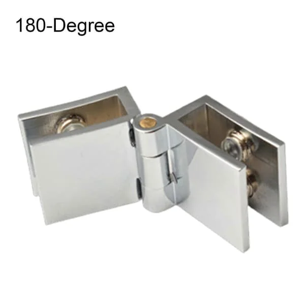 0/90/180 Graders Glassgångjärn Lätt Att Installera Dörrbeslag Glasskåpsdörr Gångjärn För Glasdörr Mengxi[BT] 180-Degree Z-FD-BTN-51418