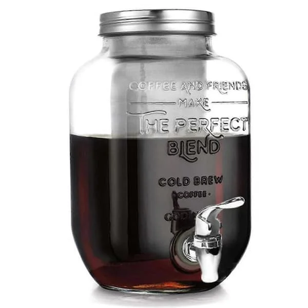 1 Gallon Kallbryggare med Extra Tjock Glaskaraff – Premium Iskaffebryggare, KallbryggdCJY CJY-SJ-FG-26.3.18-16005