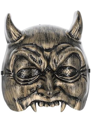 Smiffys venetiansk djävul maskerad mask på elastisk, ögonmask fin klänning, djävulen utklädningsmasker 5059513153371