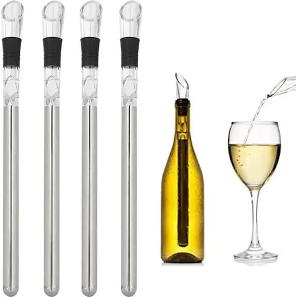 1-pack Stainless Steel Wine Cooler with Wine Cooling Stick and Aerator Function 1pcs ZS-SZ-0722002343 1-pack Stainless Steel Wine Cooler with Wine Cooling Stick and Aerator Function 1pcs ZS-SZ-0722002343