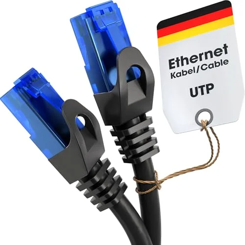 KabelDirekt 1,5m Ethernet, nätverk, Lan och patch kabel (överför gigabit internethastighet är kompatibel med växlar, routrar, modem RJ45 port, blå) 4260414840654