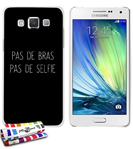 Muzzano extra smal "No Arms" hårt fodral för Samsung Galaxy A5 vit 3614666143741
