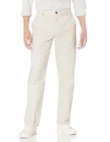 Amazon Essentials Classic Fit Wrinkle Resistant Flat Framsida Chino Pant Slip, beige (sten), W28/L30 (tillverkarens storlek: 28W x 30L) 191770048405