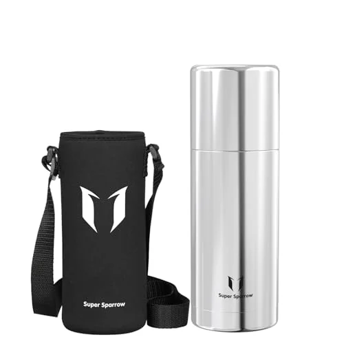 Super Sparrow Termosflaska 750ml Rostfri Stål Vattenflaska BPA fri Läckagesäker Termos, Lock som fungerar mugg för sport och utomhusaktiviteter 6975885491424