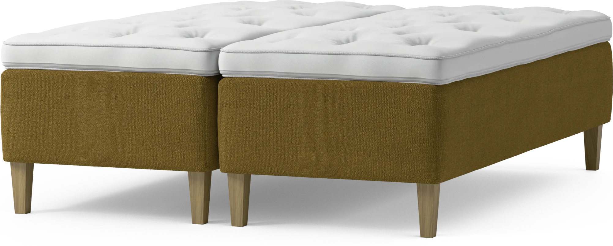 Delux Dream Ramsäng, dubbelsäng med bäddmadrass och sängben jS6Bk