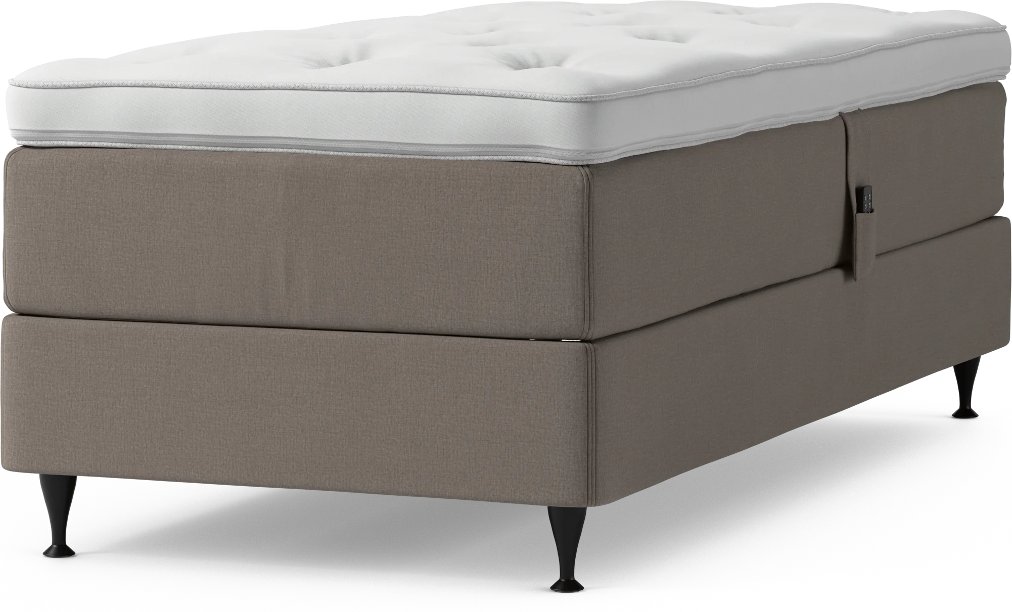 Delux Dream Ställbar säng, enkelsäng med bäddmadrass och sängben klR45