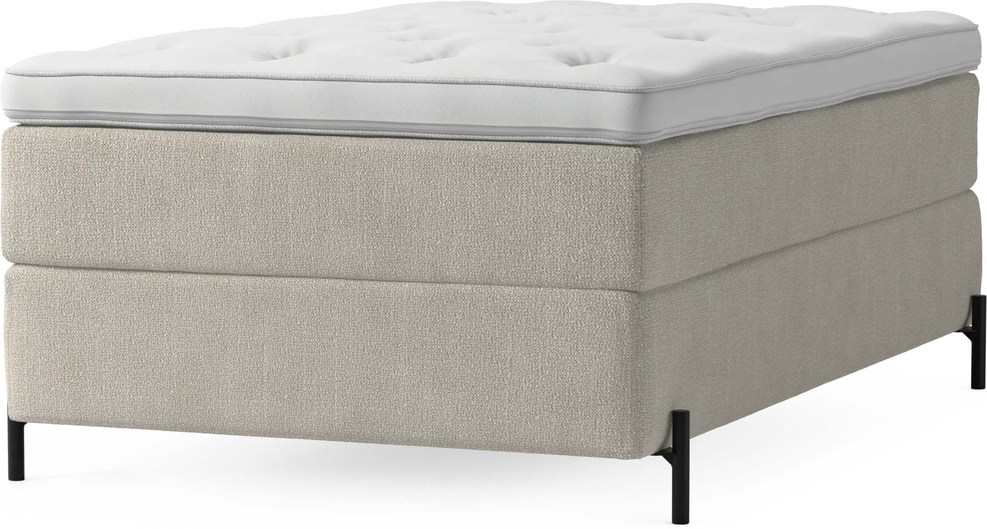 Delux Dream Kontinentalsäng, enkelsäng 120 cm med bäddmadrass och sängben mOFHT