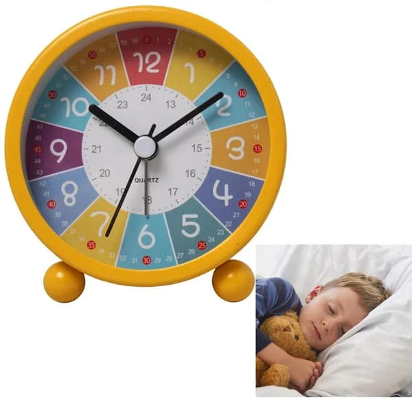 1-Del – Mini Väckarklocka i Metall – Tyst Väckarklocka – Tick-Fri Bordsklocka – Grön ZQ-577 1-Del – Mini Väckarklocka i Metall – Tyst Väckarklocka – Tick-Fri Bordsklocka – Grön ZQ-577