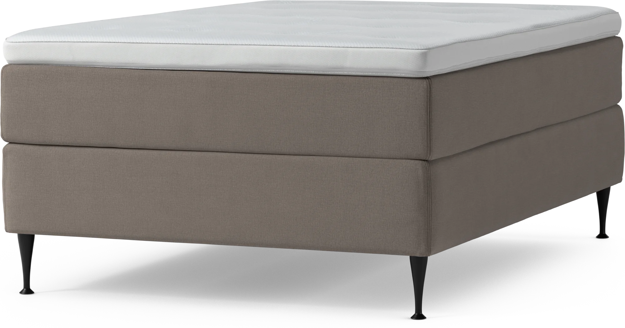Delux Dream Kontinentalsäng, enkelsäng 140 cm med bäddmadrass och sängben e1Vti
