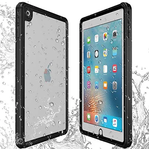 AICase Apple iPad Pro 9,7" (2017/2018) vattentätt stötskydd med Touch ID mycket känsligt, fodral inbyggt skärmskydd för 788573312415
