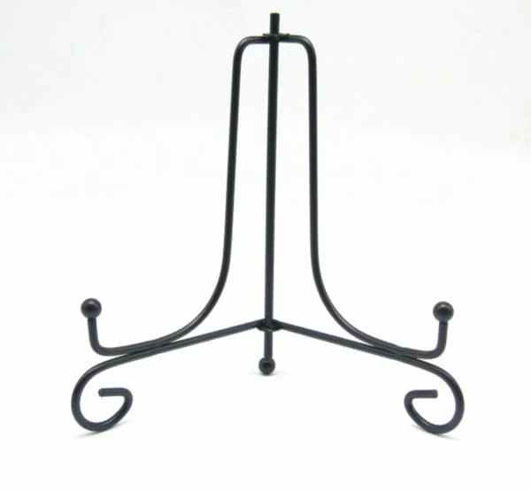 (1 förpackning) Järndisplaystativ, svart järnstaffliplatta FN0012782YXY (1 förpackning) Järndisplaystativ, svart järnstaffliplatta FN0012782YXY
