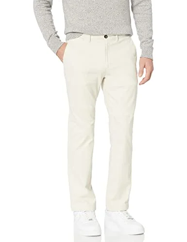 Amazon Essentials herr rak passform vardaglig stretch chinos byxa, sten, 34 W x 32 L 191770599617