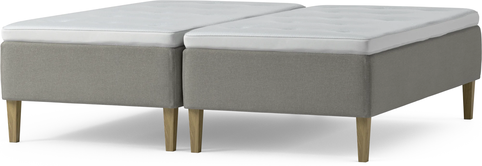 Delux Dream Ramsäng, dubbelsäng med bäddmadrass och sängben 8cTL4