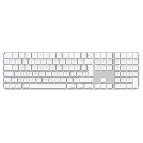 Apple Magic Keyboard med Touch ID och numerisk del för Mac modeller Silicon italienskt vita tangenter 195949655067