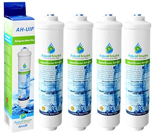 4x AquaHouse UIFH Kompatibel för Haier 0060823485A Kemflo Aicro vattenfilter Haier, CDA, Firstline, Frigistar kylskåp 5060282129948