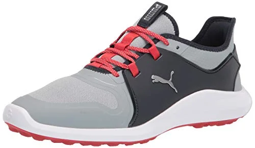 Puma Ignite Fasten8 golfsko för män, Quarry silver marinblå blazer, 43 EU 194578910479