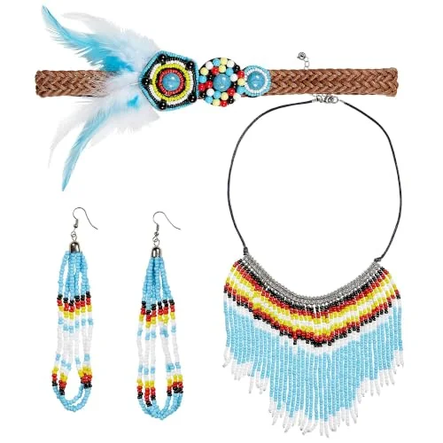 ”INDIAN” (huvudband, örhängen, halsband) 8003558957200