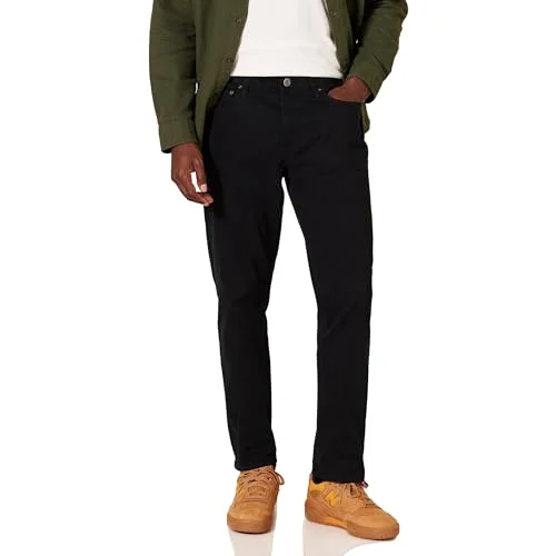 Amazon Essentials herr atletisk passform 5 ficka stretch twillbyxor (finns i stora och långa), svart, 31W/34L 193548648701
