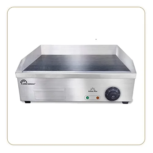 LITTLE BALANCE 8568 Snack Plus, elektrisk plancha 6 8 personer, mm non stick stålhäll, 2900 W, stål 3760240785682