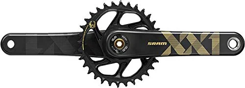 Sram Unisex vuxen XX1 Eagle vevgarnitur, svart guld, 165 mm, 32T, Fatbike 5 tum variant 710845813566