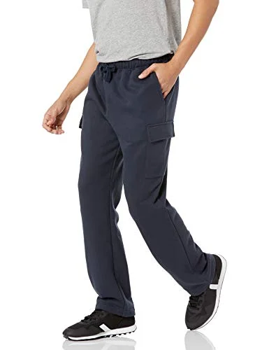 Amazon Essentials Herr Cargo Fleece Sweatpant, Marinblå, Medium 195111268613