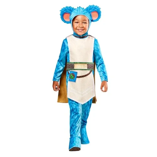 Rubies Nubs Young Jedi Deluxe kostym för pojkar och flickor, overall med huva, skoöverdrag bälte, officiell ung Lucas film karneval, halloween, jul, födelsedag 195884083673