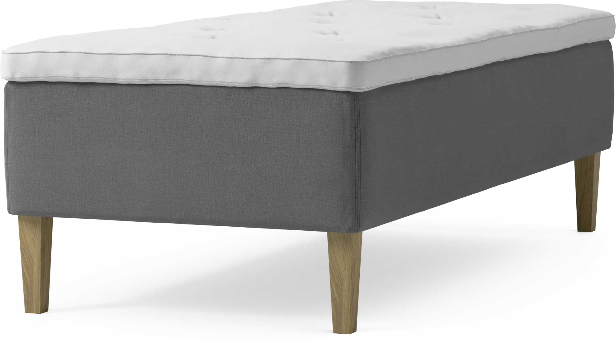 Delux Dream Ramsäng, enkelsäng med bäddmadrass och sängben D3X50